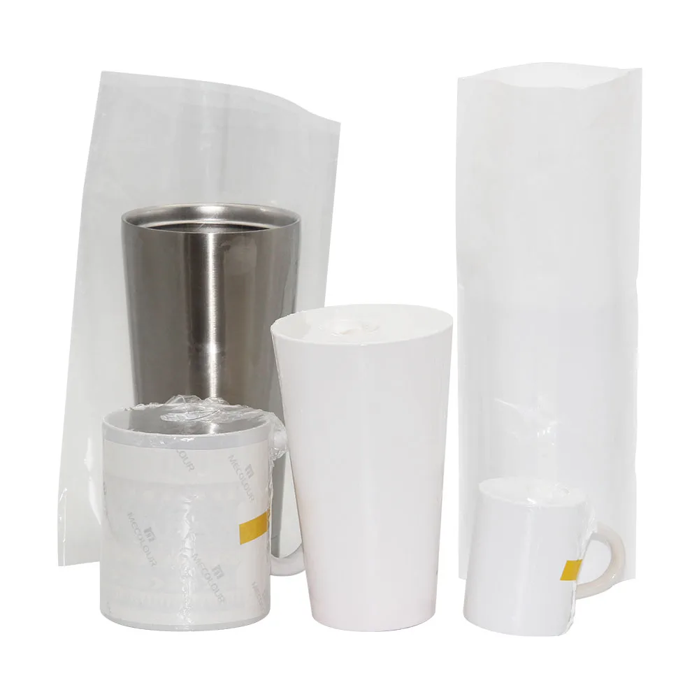Sublimation Shrink Wrap Sleeves,8x12 Inch White Sublimation Shrink Wrap