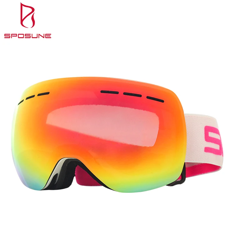

Sposune Wholesale Fast Delivery Unisex Snowboard Googles Glasses Custom Logo Snow Ski Goggles, Multi-color available