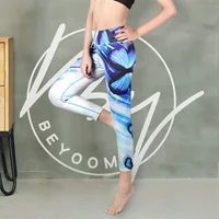 

Women sports wear colorful fitness pants high waisted workout push up yoga leggings