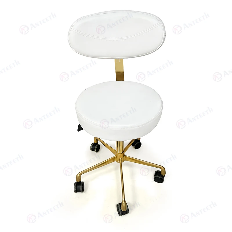 Anteeth Adjustable Dental Chair With Wheels Barber Moving Stool Salon Office Dentist Ergonomic Armless  Lab Chair