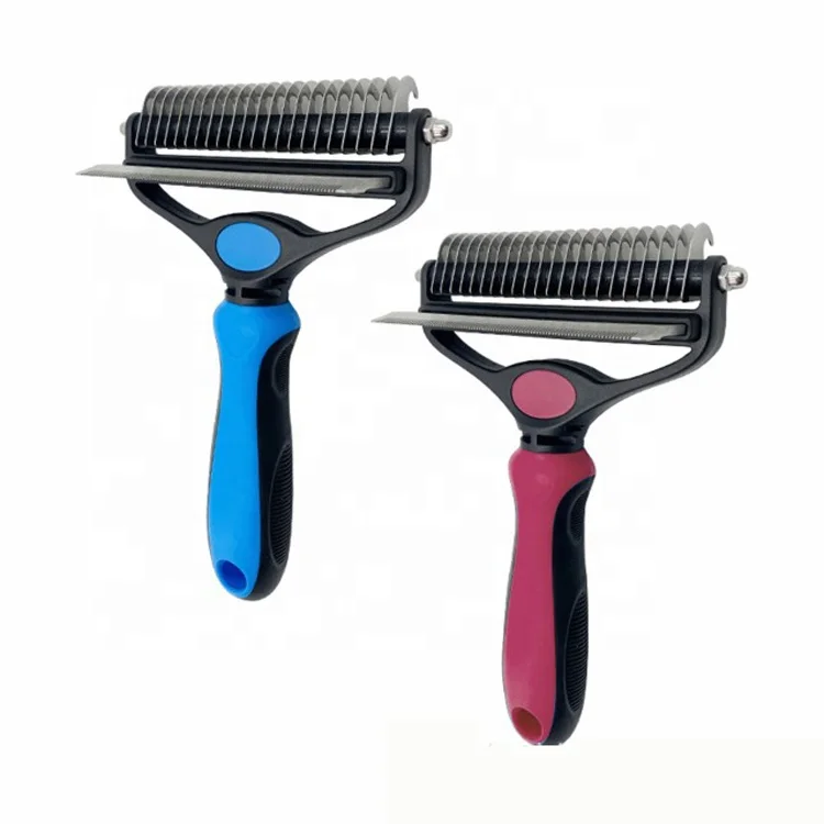 

double sided head Pet Grooming tools deshedding brush comb for dogs and cats