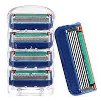 

Applicable to Gillette Front Speed 5 Razor Five Layers 4 Knife Pack Men's Manual Shaver Girard Shaving Blade (without knife hold