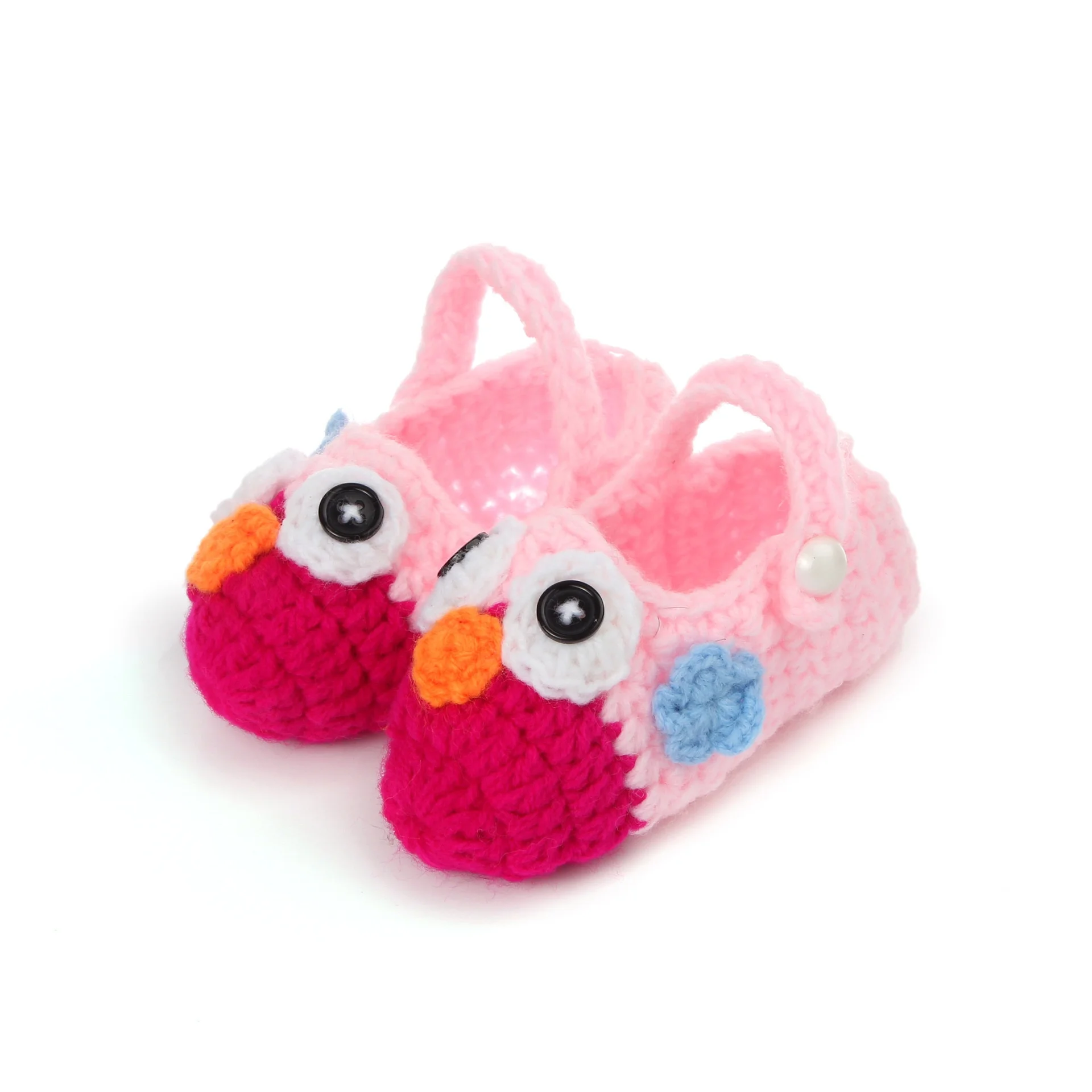 

2020 Hotselling 0-18 months crochet cartoon handmade infant prewalker newborn baby crochet shoes