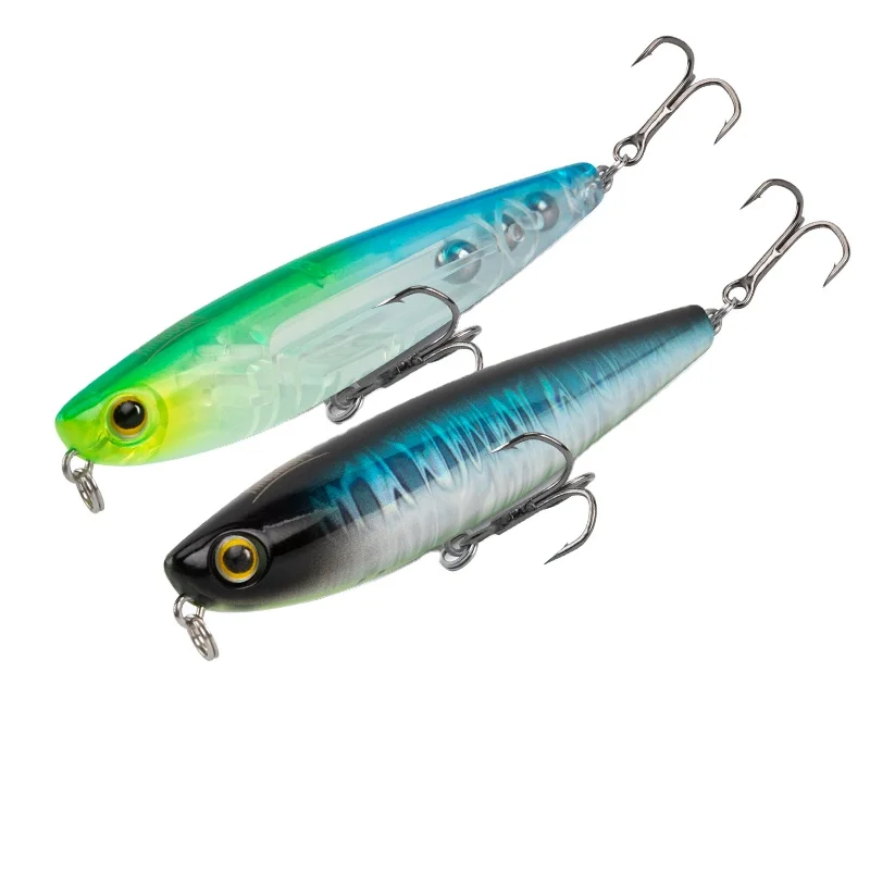 

0518 Lure Fish 12g 90mm Light Floating Pencil Fishing Lures Long Casting Hard Bait Fish Lure, 6 colors
