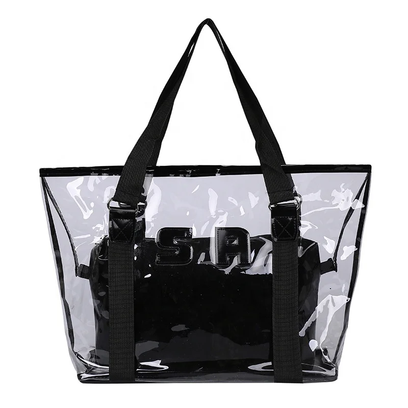 

ANMAI European and American foreign trade 2021 popular crystal bag waterproof PVC jelly bag transparent bag