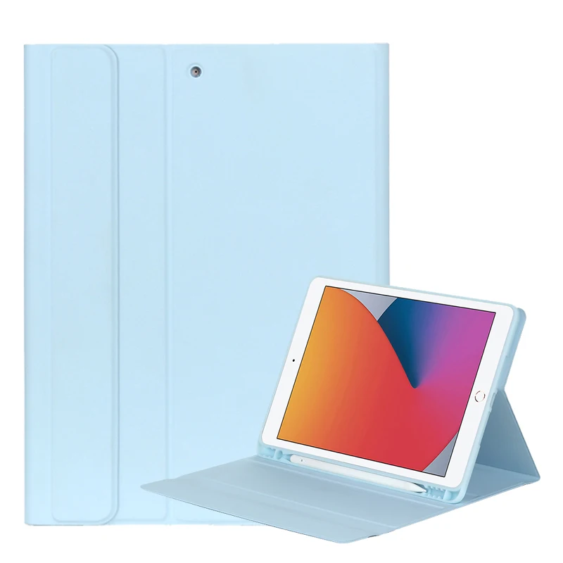 

Tablet wireless keyboard case with pencil slot PU leather case for iPad 10.2 case 2019 2020