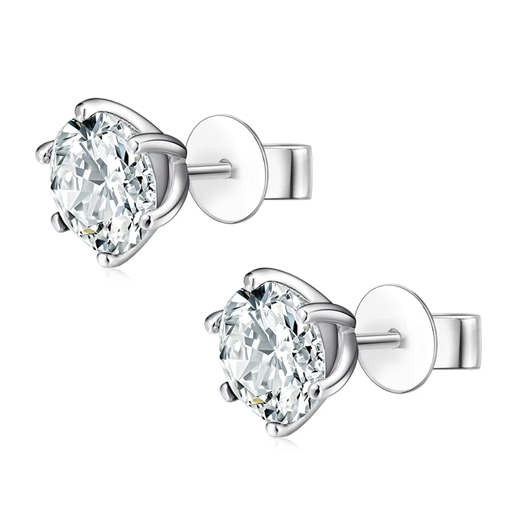 

Simple silver jewelry 925 earrings small tiny zircon stud earrings