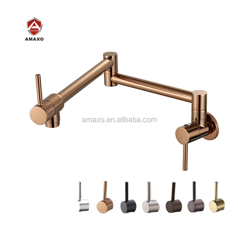 Wall Mounted Rose Gold Pot Filler Faucet Tap Buy High Quality Rose