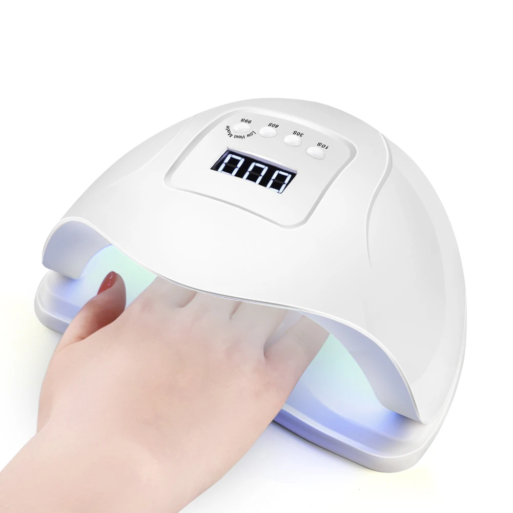 

COSCELIA Customize Logo Nail UV LED Lamp New Design Cordless Rechargeable Nail Gel Polish Dryer Lamp Machine Salon Manicure Tool, White