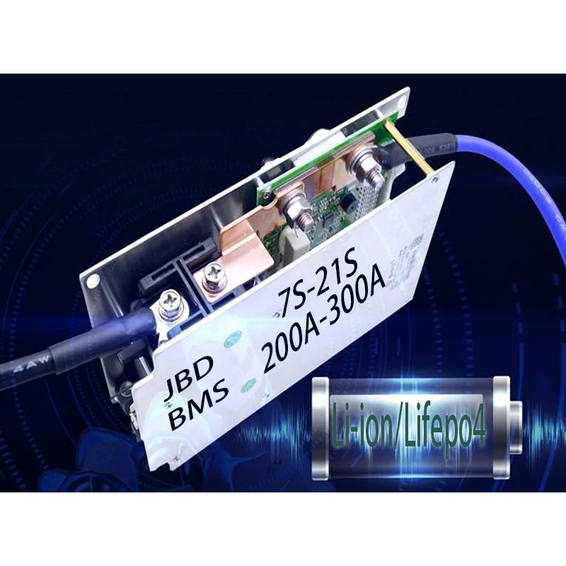 

JBD High Quality BMS 7S~21S 200A 300A Lifepo4 ion 24V 36V 48V 60V 72V 8S 13S 14S 15S 16S 20S Smart BMS With Relay/UART/RS485/BT