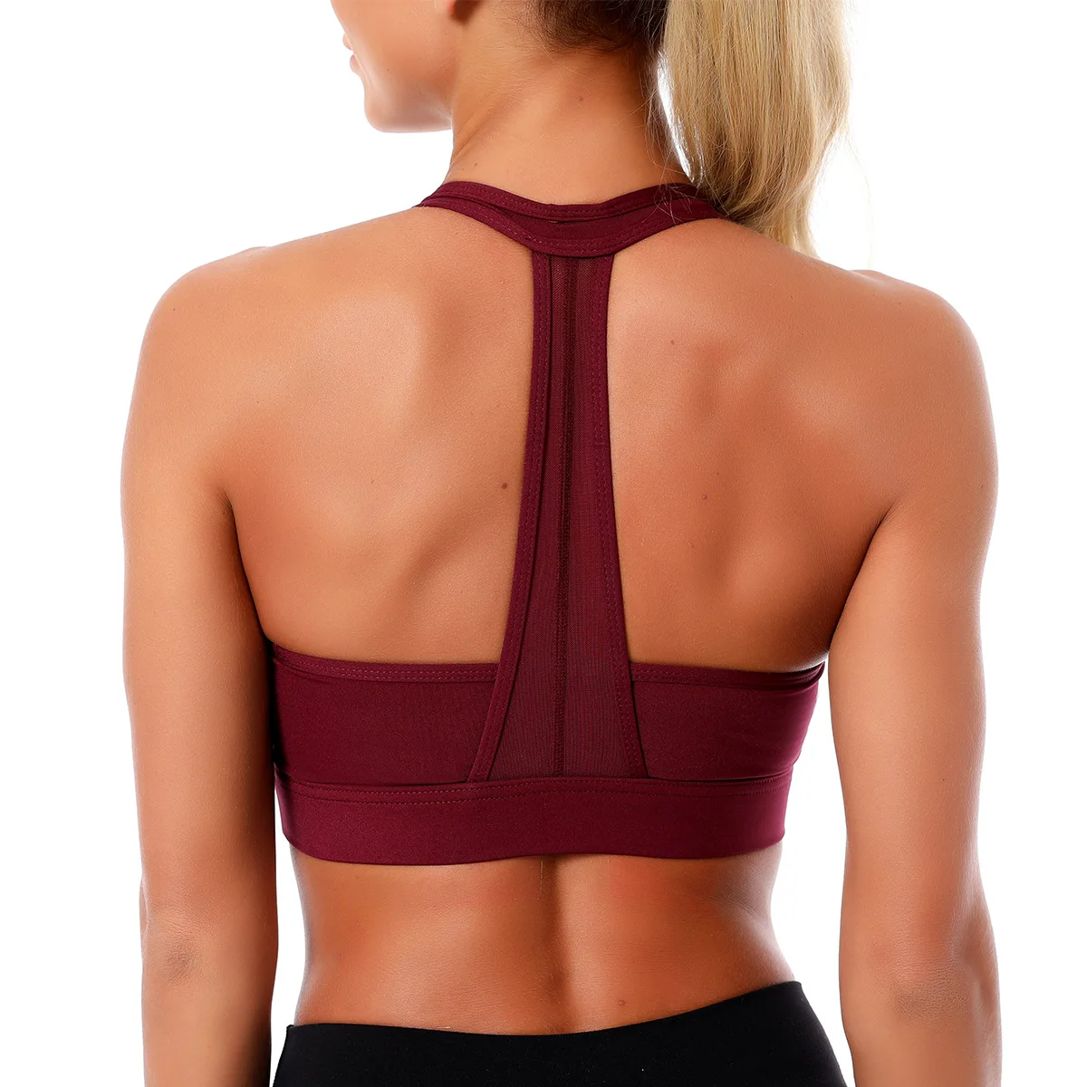 

Shockproof Gym Slim Sexy Bra Yoga Vest Fitness Sports Camisole Breathable Tops For Women