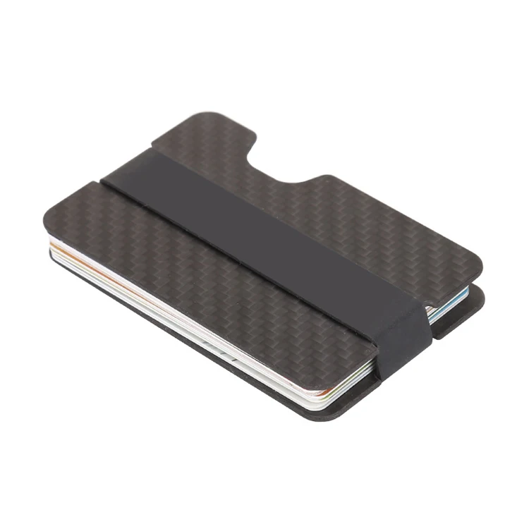 

Double side Carbon Fiber card holder Wallet Carbon credit Card Case for Men, Black