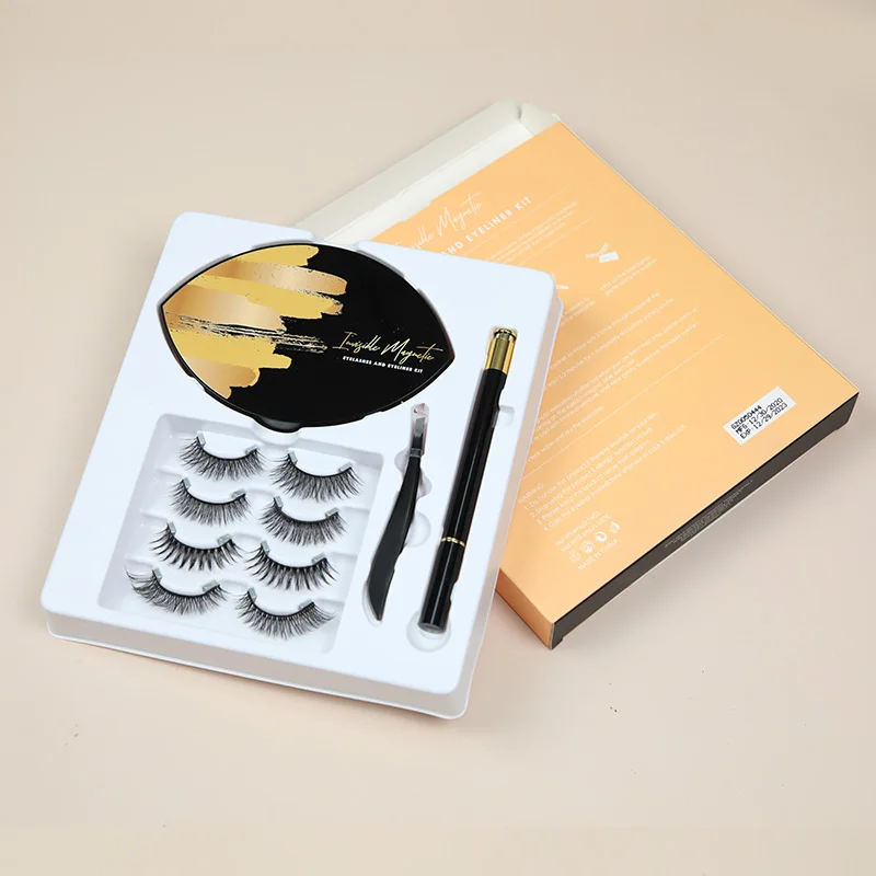 

strip magnetic eyelashes pestanas magneticas con delineador invisible magnetic eyelashes, Natural black