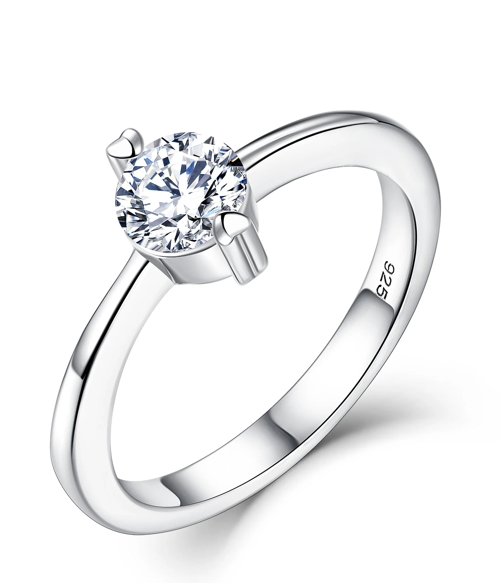 

Non tarnish jewelry 18k gold plated hypoallergenic minimalist silver ring moissanite wedding rings