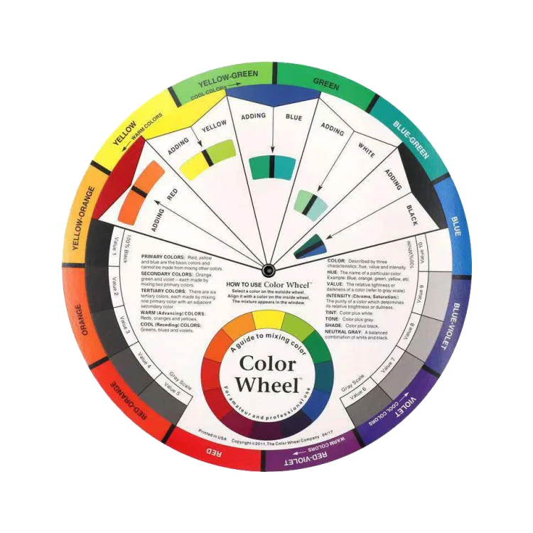 Oem/odm Microblading Mixing Guide Color Wheel For Predict Tattoo Ink ...