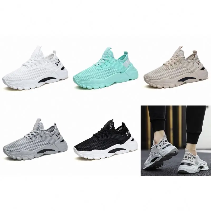 

Baratas Suppliers Shoes For Men Sneaker Transpirables Fashion Men Sneakers Mesh Casual Shoes Lac-Up Mens Casual Shoes