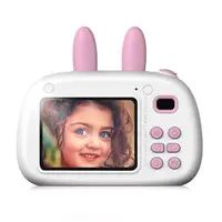 

Hot Sale Amazon Front and Rear Selfie 8MP Mini Rechargeable Children Camcorder 8MP Shockproof Soft Cover Kids Camera