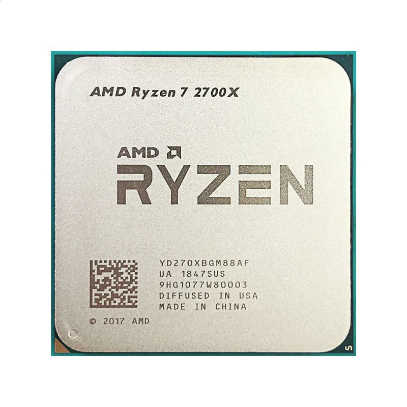 

R7 2700X 3.7 GHz Eight-Core Sinteen-Thread 16M 105W CPU Processor YD270XBGM88AF Socket AM4 Used