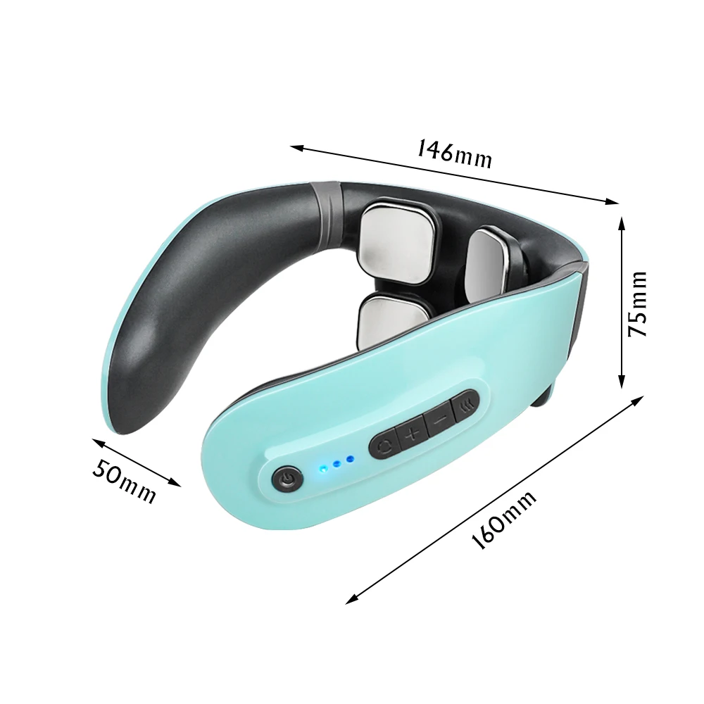 
TENS low frequency pulse heating massage 4d smart electric neck massager with 6 modes 18 levels 