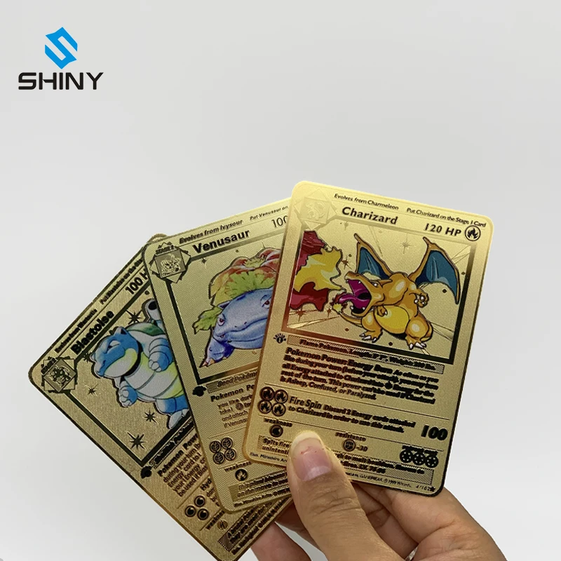 

Pokemon gold metal cards pokemon 1st Edition