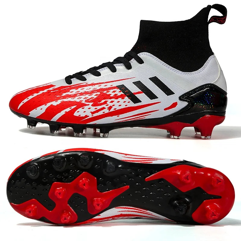 

Football shoes high top spike training shoes for young boys and girls super light large size non-slip short spike football shoes