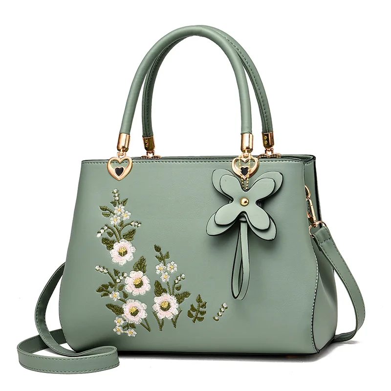 

luxury oversized brown custom label embroidered tote high quality handbags with zipper