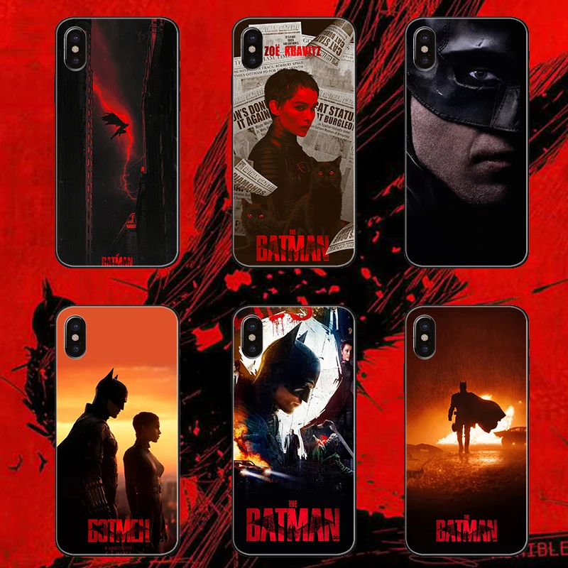 

For Samsung Galaxy S22 New Movie Bat Hero Glass Phone Cases for iPhone 13 Pro Max