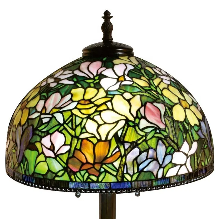

Customized Magnolia flower tiffany desk lamps for dinning room decorative