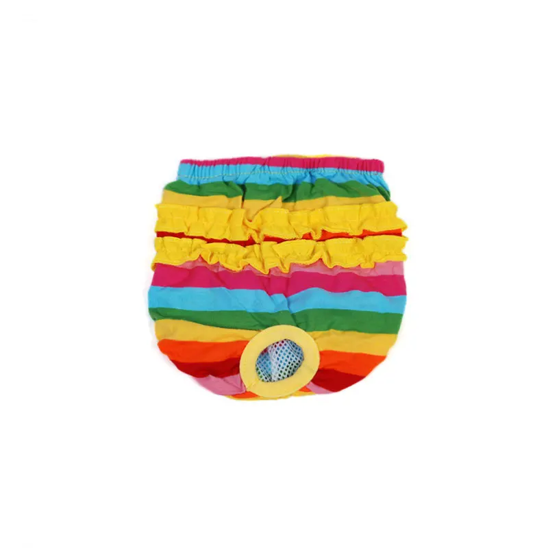 

Colorful Lace Pet Menstrual Pants Dog Physiological Period Menstrual Panties Pet Supplies XS-L, As picture