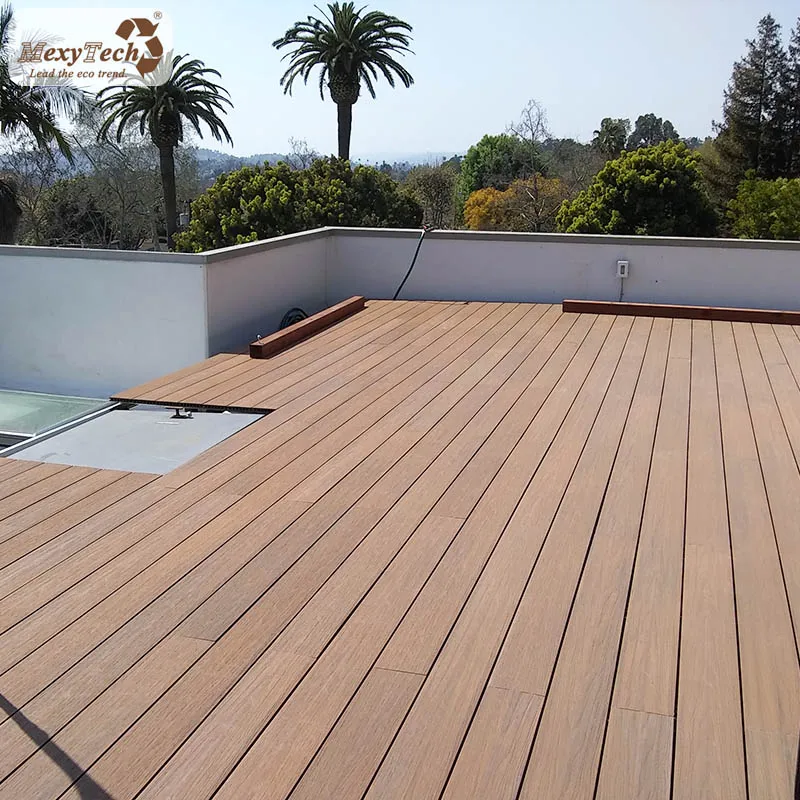 

Mexytech coextrusion wood plastic composite decking pvc teak deck