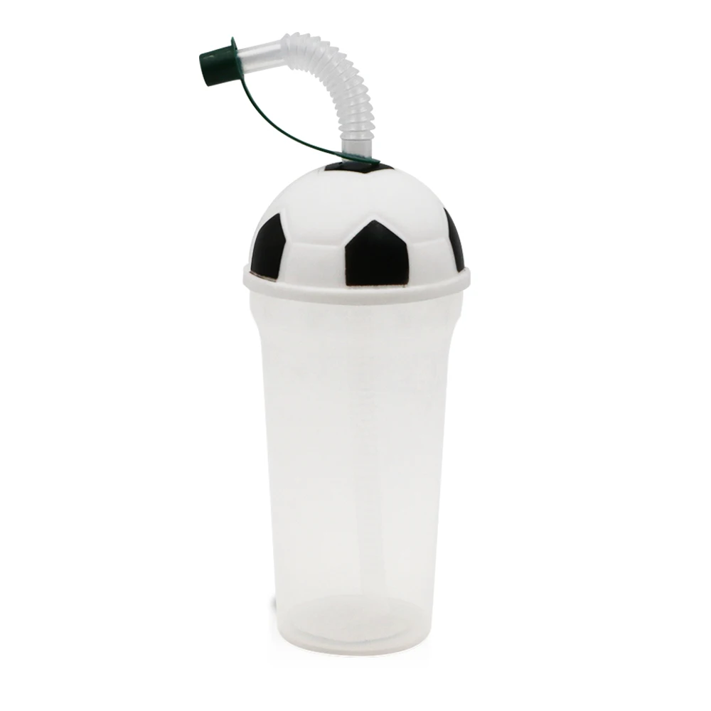 Promotional Reusable 12oz Plastic Football Cup With Lid And Straw Buy