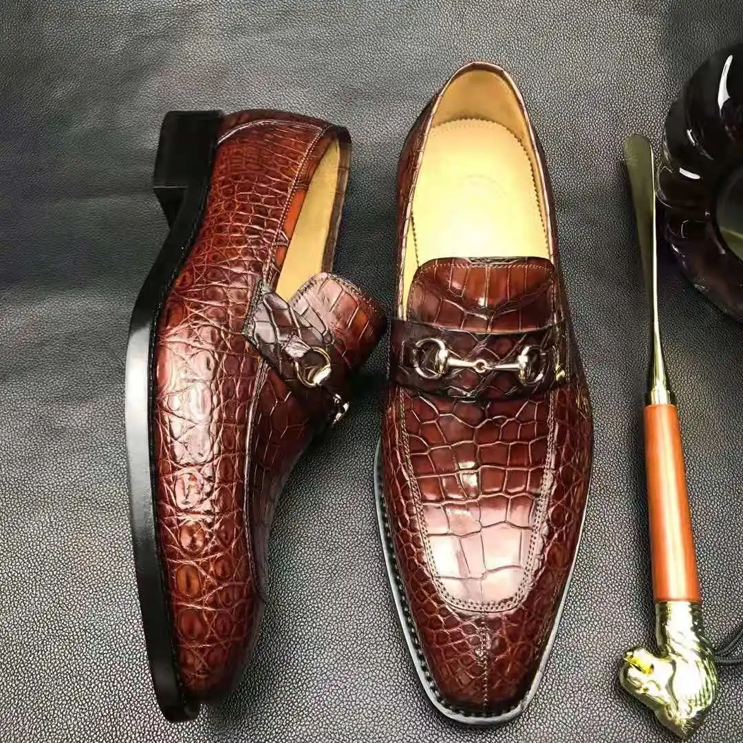 

Goodyear Luxury Men Shoes New Arrivals Crocodile Men Pure Leather Shoes Classical Fancy Man Dress Shoe