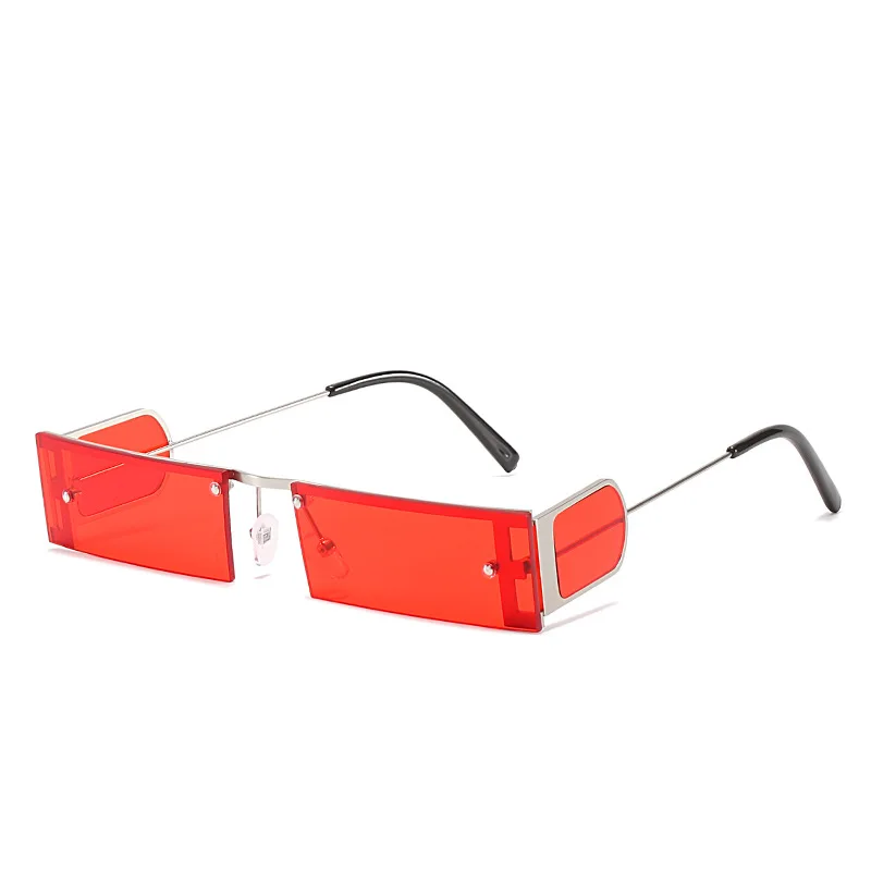 

Fashion Square Metal small Frame high Quality Sunglasses 2021 retro punk sunglasses, Mix color or custom colors