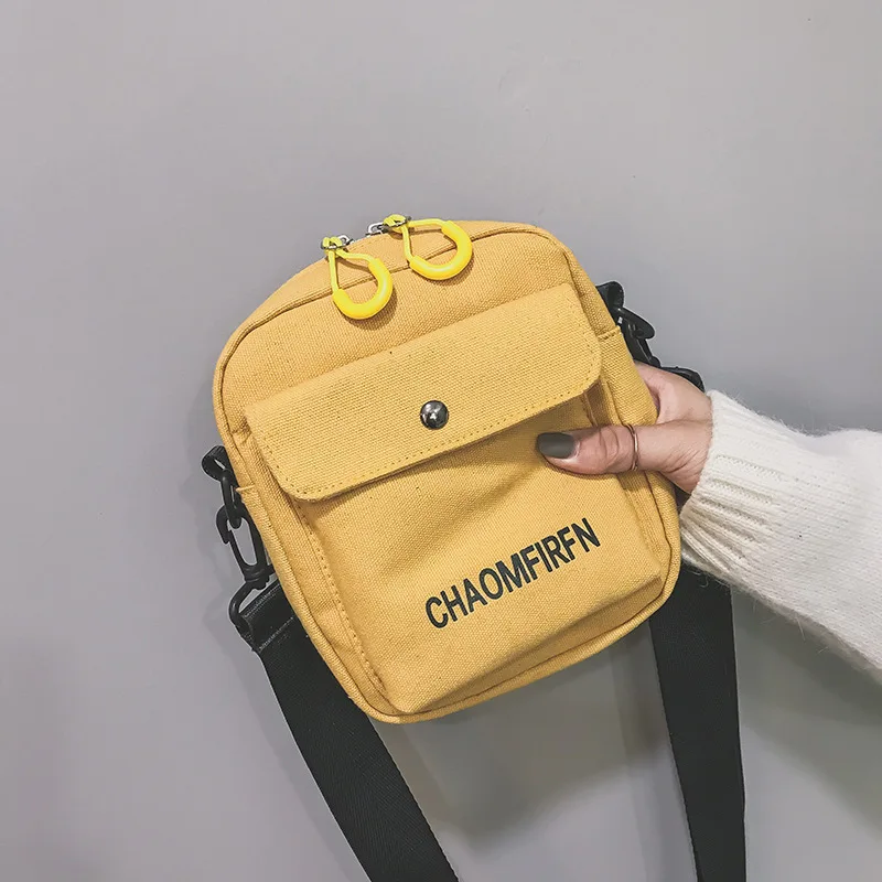 

Wholesale Women canvas shoulder bag crossbody messenger bag with adjustable shoulder straps