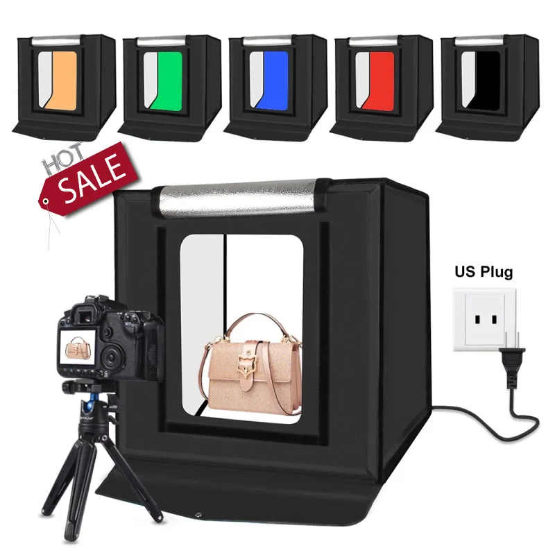 

Lighting Kit Photography Led Portable Light Box Photo Studio PULUZ 40cm led photo studio folding portable photo studio shooting