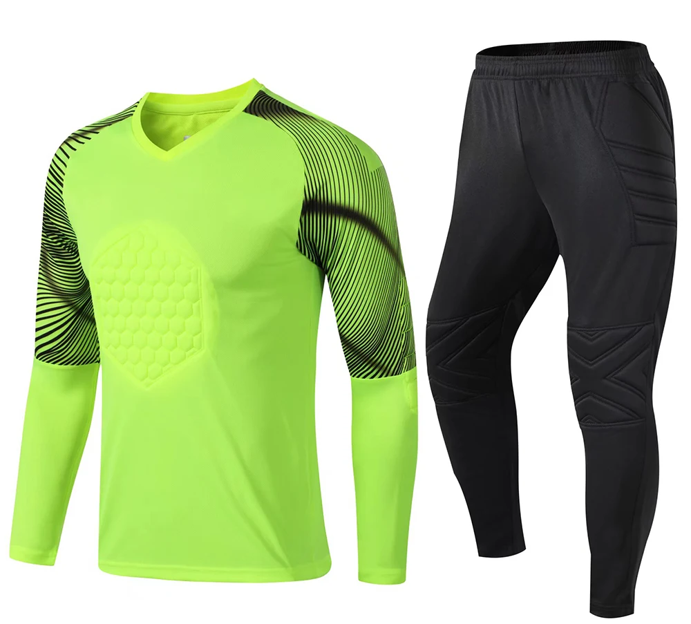

top quality dry fitt polyester goalkeeper long sleeve soccer uniform