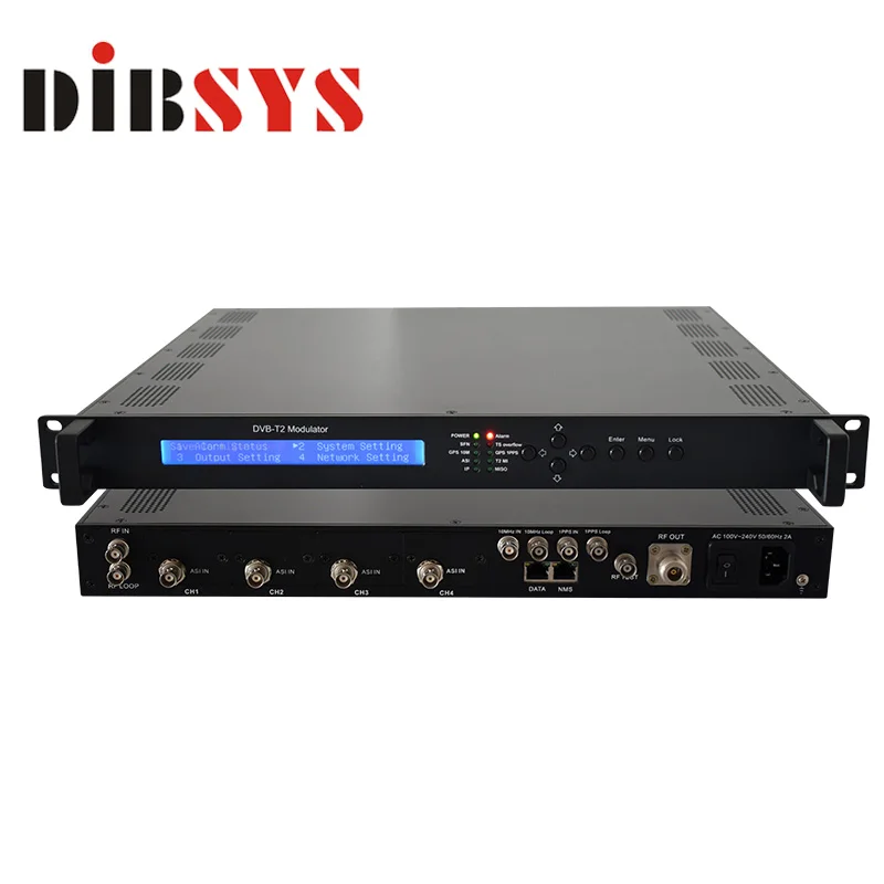 

high quality 4 ASI modulator dvb t2 100M or 1GbE IP input to 30 ~ 999Mhz DVB-T/T2 RF out