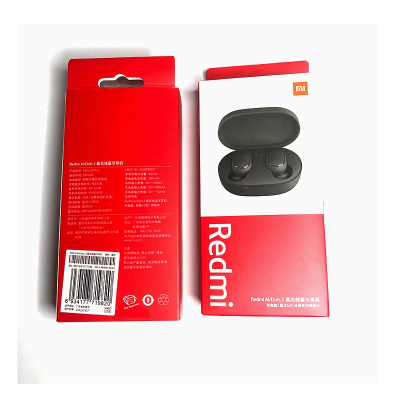 

Chinese Version Xiaomi Redmi AirDots 2 Mini True Earbuds Basic BT 5.0 DSP Active Noise Cancellation Xiaomi Redmi 2 Earbuds, Black red mi airdots s
