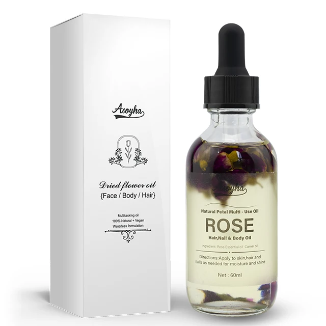 

Wholesale Private label Organic Skin Care Rose Petal Body Face Hair Massage Oil