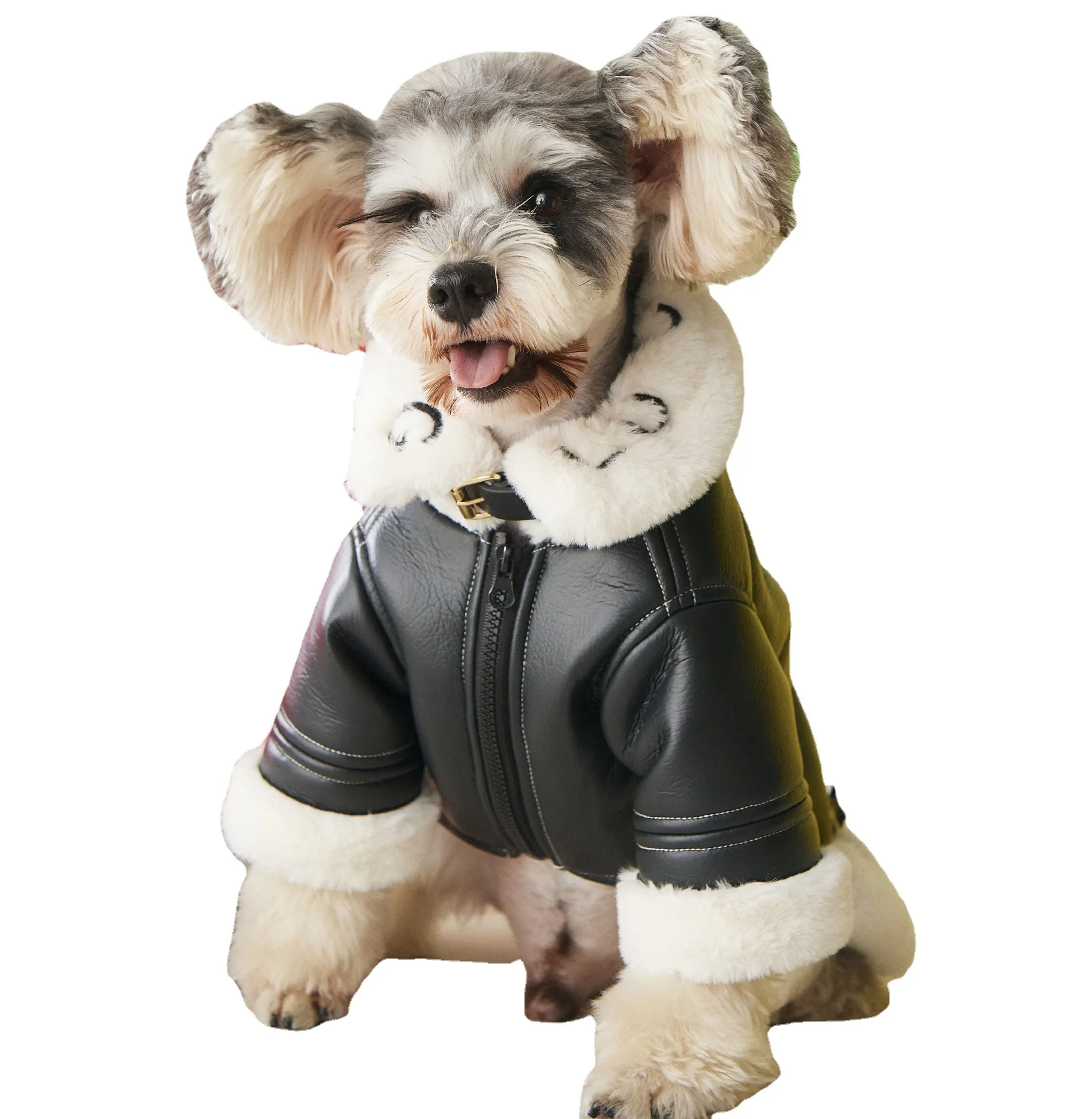 

JXANRY Dog Clothes Autumn/Winter Thickening Trendbrand Fur One Piece Coat Small Dog Teddy Schnauzer Cat Pomeranian Method Fight