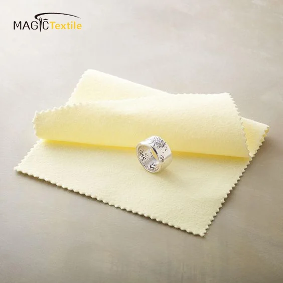 

Microfiber custom design metal stainless steel polishing cloth for earring necklace jewelry, Customized