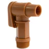 3/4" BSP Thread Polyethylene Barrel Faucet Gold Drum Tap Plastic Spigot