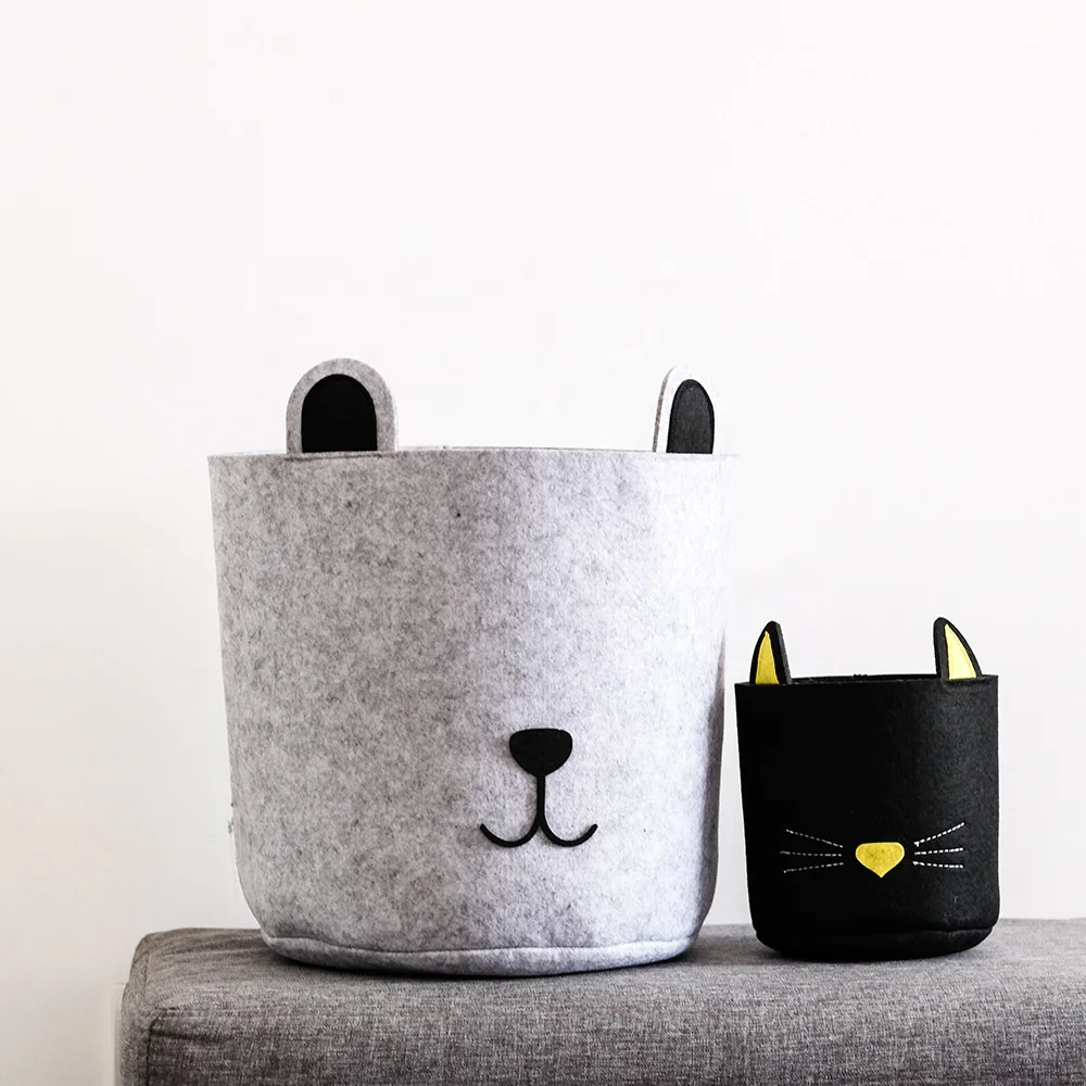 

Wholesale High Quality Kids Toy Laundry Felt Storage Basket