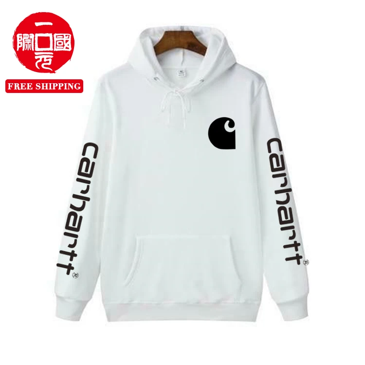 

Men and women trendy brand print hoodie couple sweater jacket