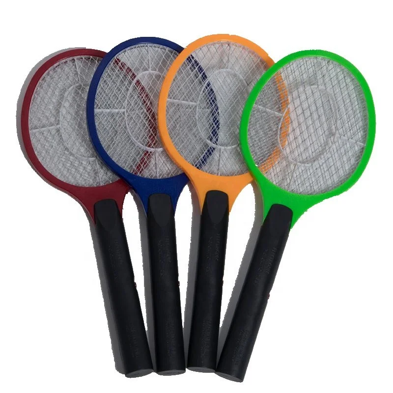 

black rechargeable electric swatter mosquito killer lamp racket