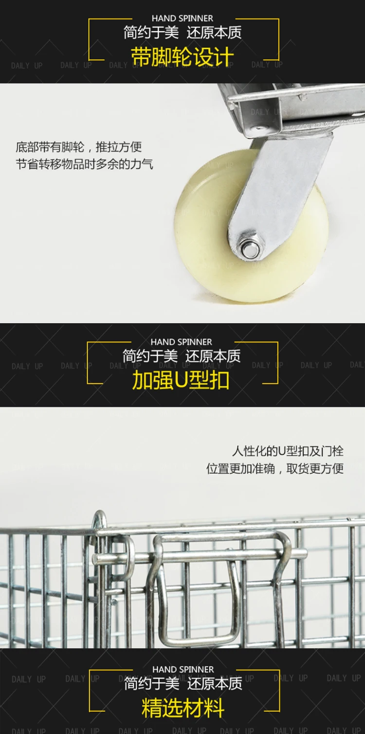 Metal wire mesh container/Warehouse Wire Cage High quality storage cage wire mesh container cage pallet for warehouse