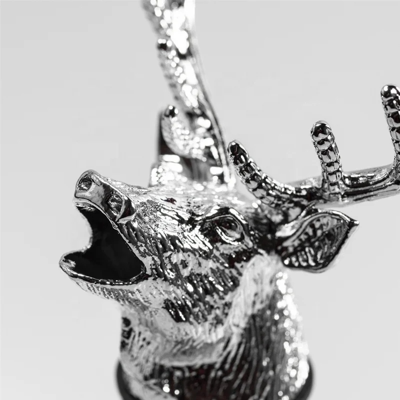 
Amazon Wine Aerator Decanter Stag Deer Head Wine Stopper with Silicone Rubber Fitting Deer Wine Pourer 