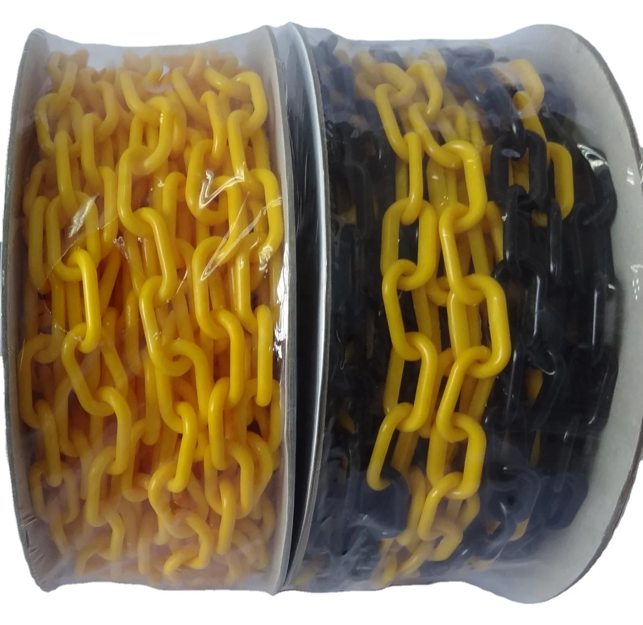 
6mm/8mm/10mm PE plastic chains 25 meter using for traffic parking warning post cones 