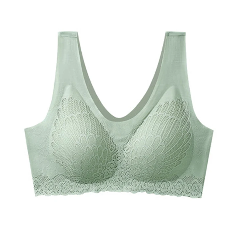 

thailand latex lace walgo one piece latex bra 8.0 seamless gather full copas de bra de latex for women, Black/ apricot