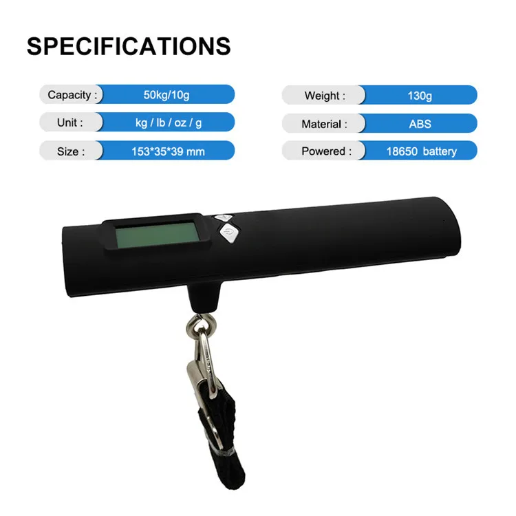 

portable digital hanging luggage scale accurate measurement digital pocket electronic luggage scale